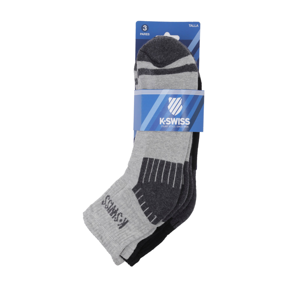 3 Pack Calceta Quarter KS-27 Men