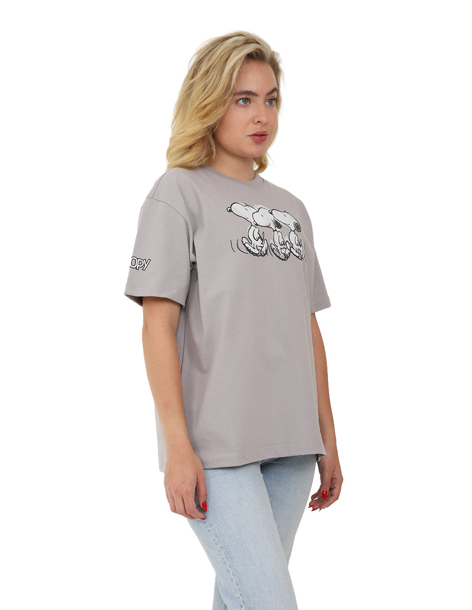 Playera Walking Snoopy Women