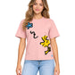 Playera Peanuts® Snoopy Blue Flower Wmn