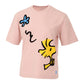 Playera Peanuts® Snoopy Blue Flower Wmn